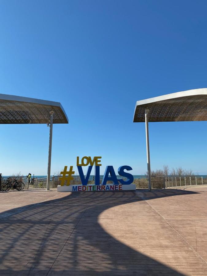 Appartement, Vue Sur Mer, Acces Direct Plage, Piscine Vias Exterior foto